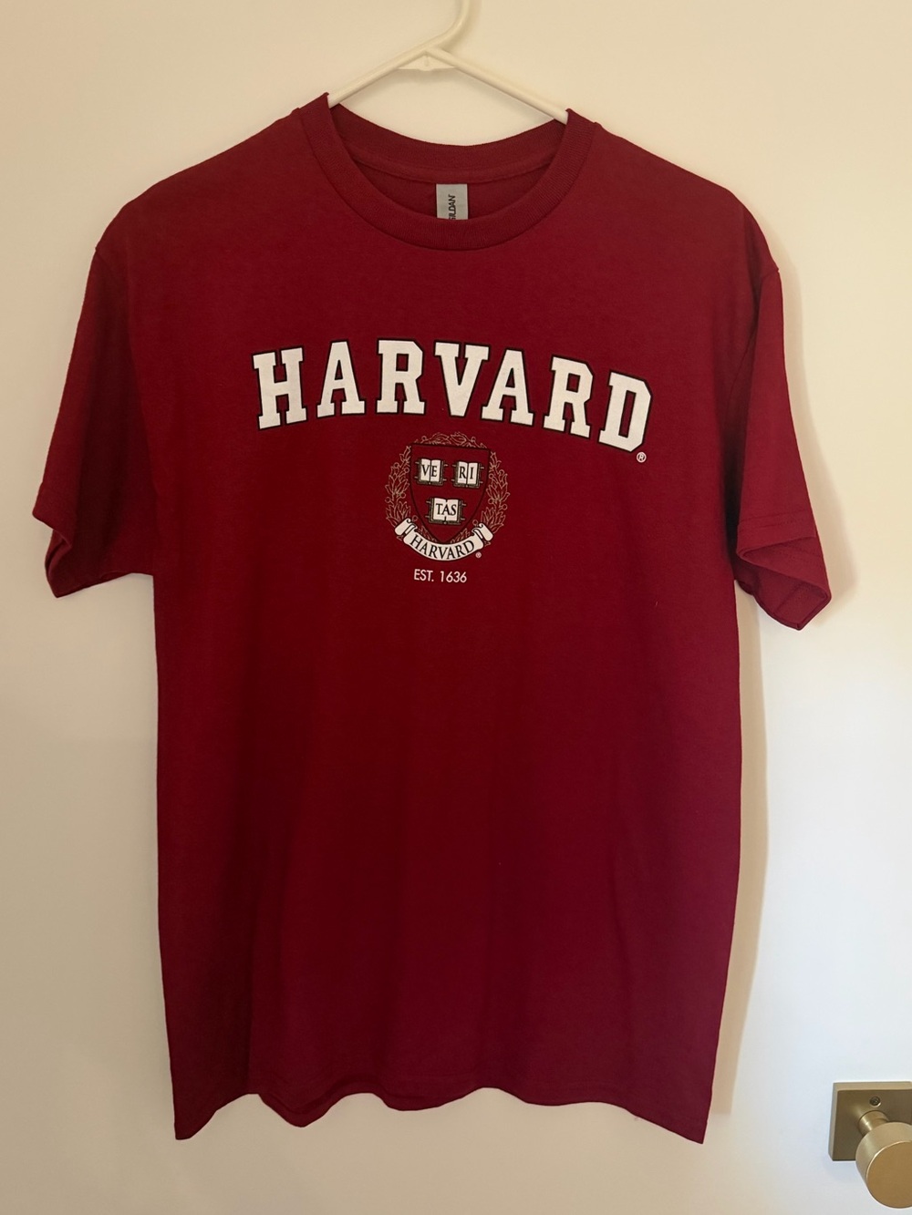 NWOT Harvard Maroon Crewneck T-Shirt, size M